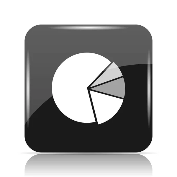 Diagrammkuchensymbol Internet Taste Auf Weißem Hintergrund — Stockfoto