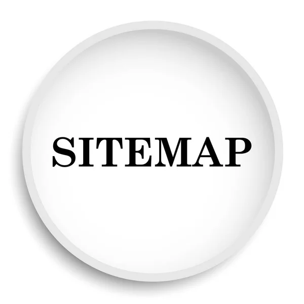 Site Haritası Simgesi Sitemap Web Sitesi Düğmesini Beyaz Arka Plan — Stok fotoğraf