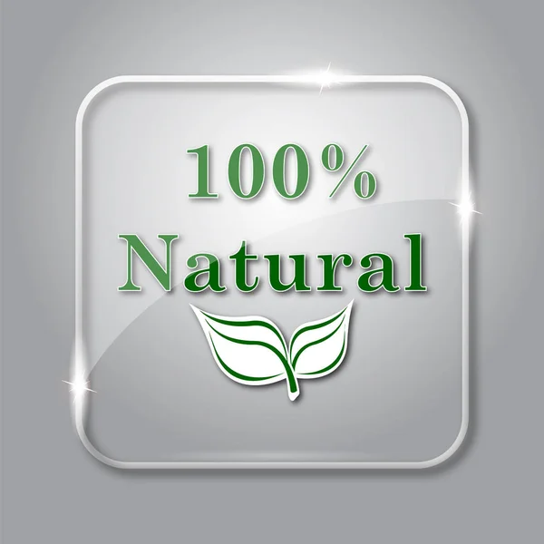 100% 자연 아이콘 — 스톡 사진
