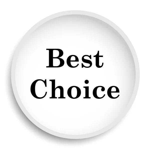 Symbol Der Besten Wahl Beste Wahl Website Taste Auf Weißem — Stockfoto