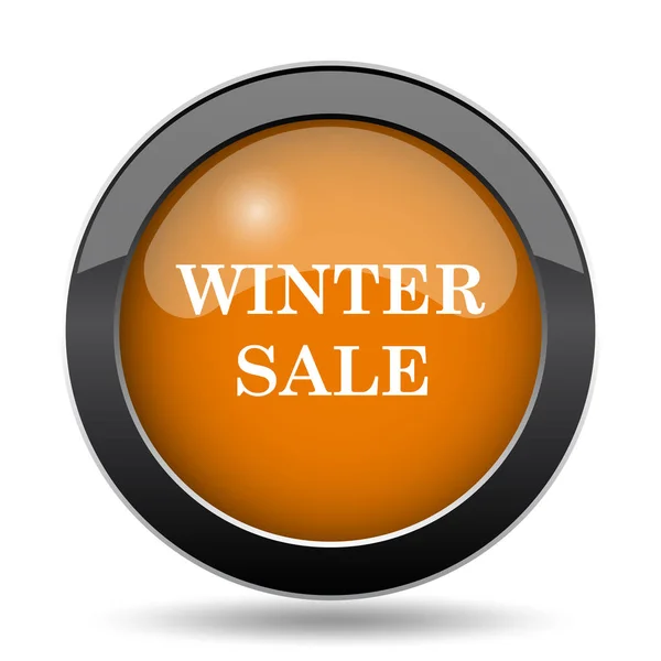 Winter Sale Icon Winter Sale Website Button White Background — Stock Photo, Image