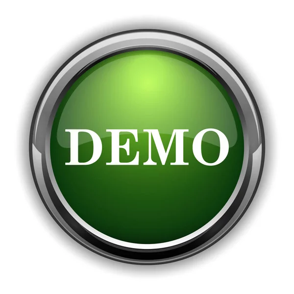 Icona Della Demo Pulsante Demo Sito Web Sfondo Bianco — Foto Stock