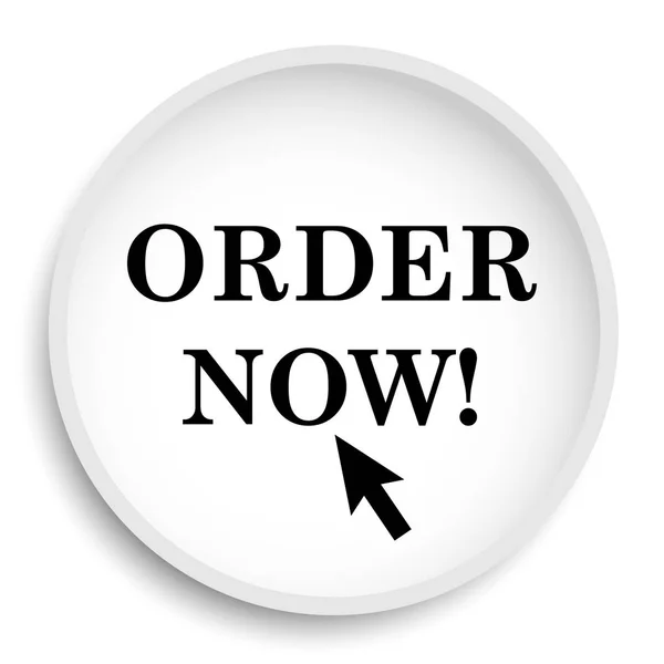 Order Now Icon Internet Button White Background — Stock Photo, Image