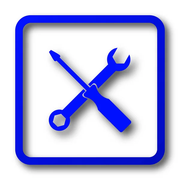 Tools Icon Tools Website Button White Background — Stock Photo, Image