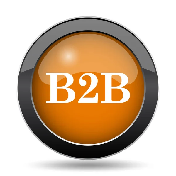 B2B Icon B2B Website Button White Background — Stock Photo, Image