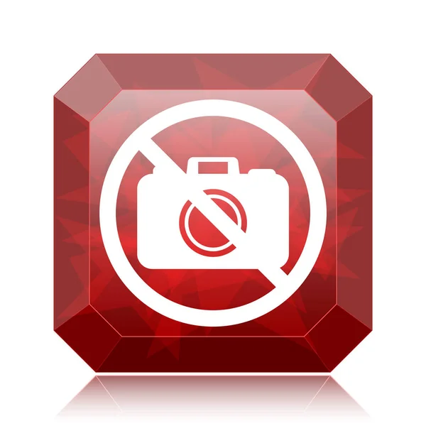 Forbidden camera icon — Stock Photo, Image