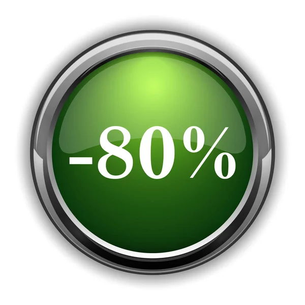 Відсотків Значок Знижки Відсотків Кнопки Сайту Знижкою Білому Тлі — стокове фото