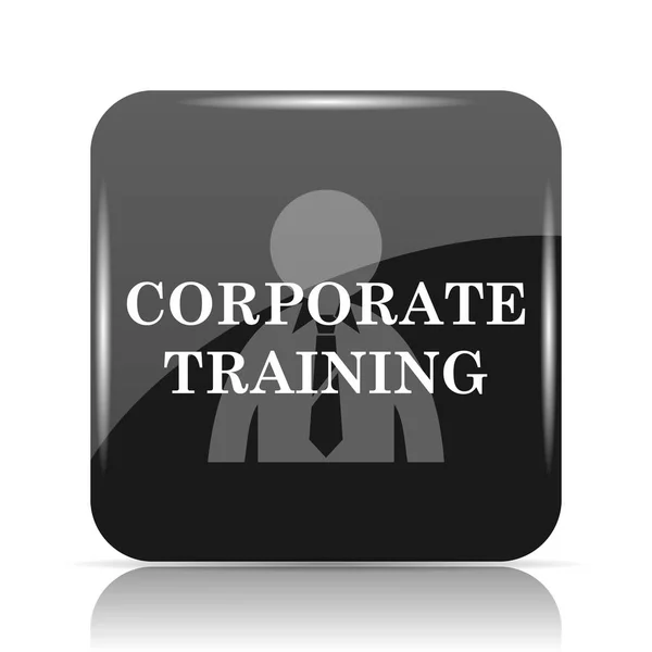 Corporate training icon. Internet button on white background