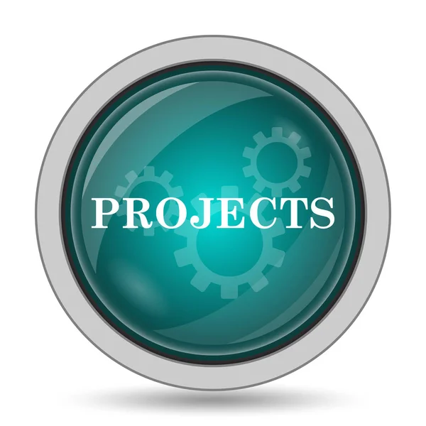 Projects Icon Website Button White Background — Stock Photo, Image