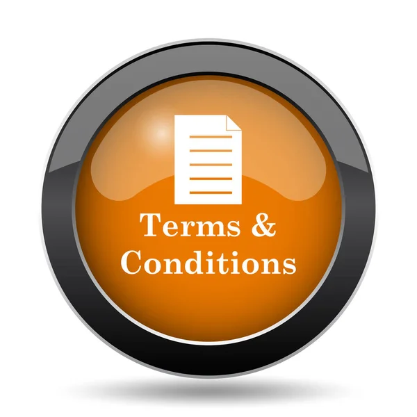 Terms Conditions Icon Terms Conditions Website Button White Background — Stock Photo, Image