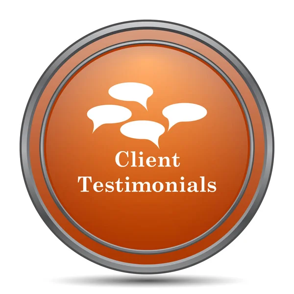 Testimonios de clientes icono — Foto de Stock