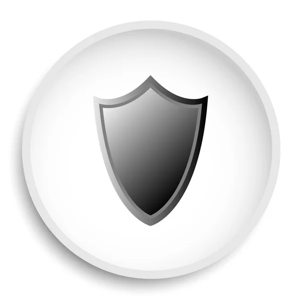 Значок Щита Кнопка Веб Сайту Shield Білому Тлі — стокове фото