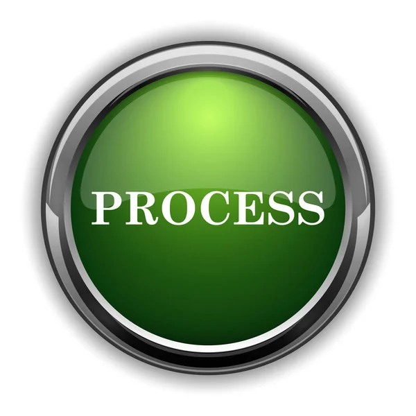 Process Ikonen Processen Webbplats Knappen Vit Bakgrund — Stockfoto