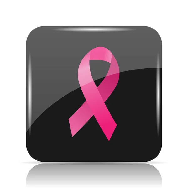 Breast Cancer Ribbon Icon Internet Button White Background — Stock Photo, Image