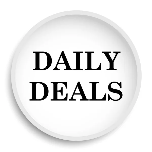 Daily Deals Icon Daily Deals Website Button White Background — Stock Photo, Image
