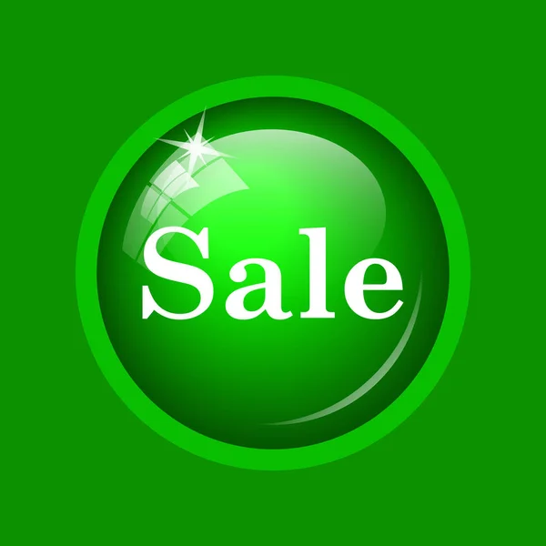 Sale Icon Internet Button Green Background — Stock Photo, Image