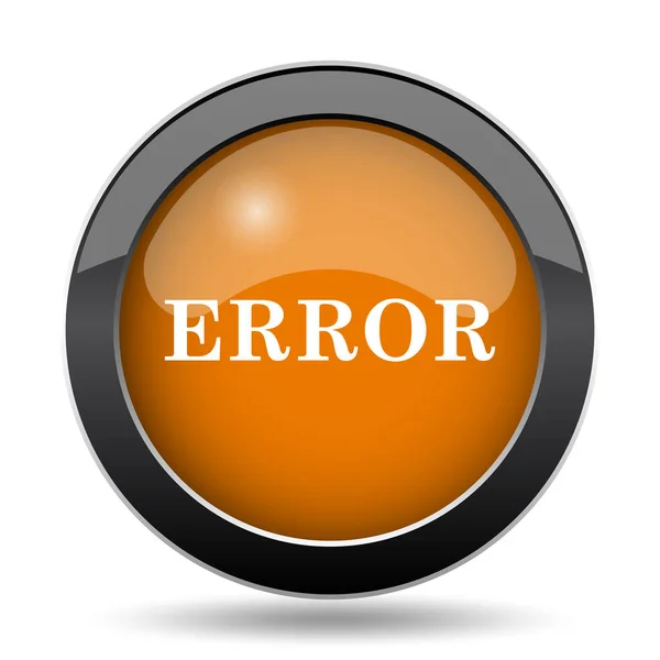 Error Icon Error Website Button White Background — Stock Photo, Image