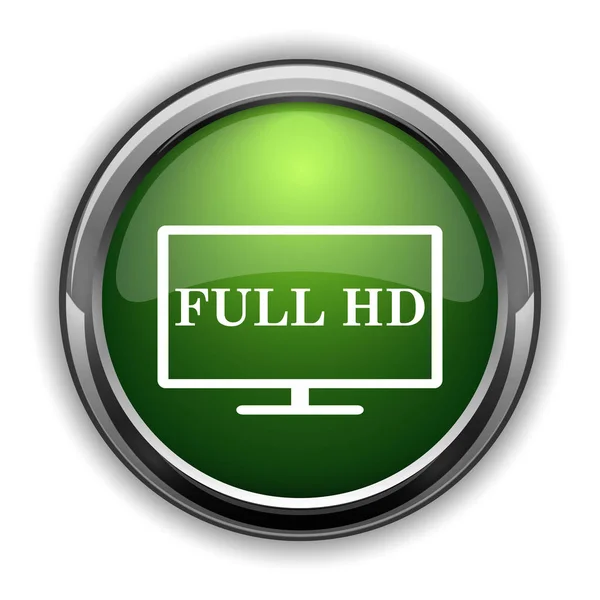 Full HD icon. Full HD website button on white background
