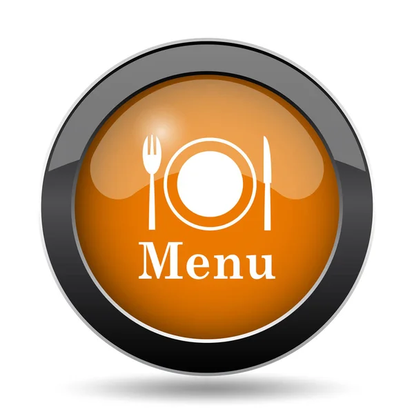 Icona Del Menu Menu Pulsante Del Sito Web Sfondo Bianco — Foto Stock