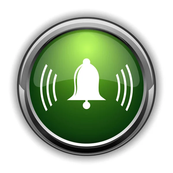 Icono Bell Campana Botón Del Sitio Web Sobre Fondo Blanco — Foto de Stock