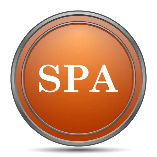 Spa Icon Orange Internet Button White Background — Stock Photo, Image