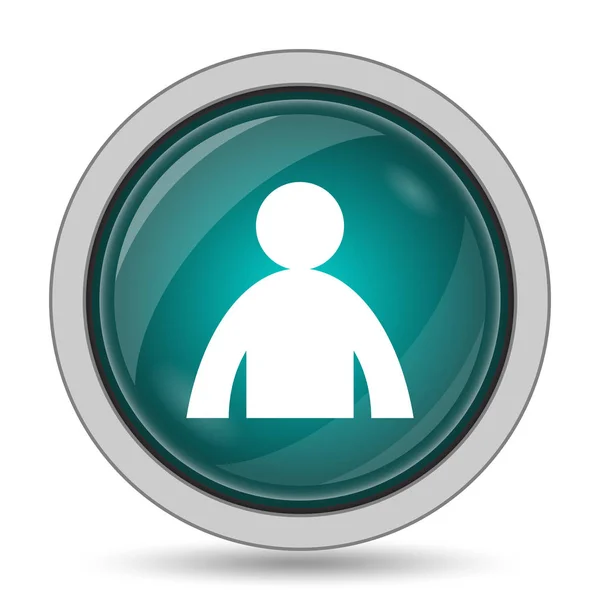 User Profile Icon Website Button White Background — Stock Photo, Image