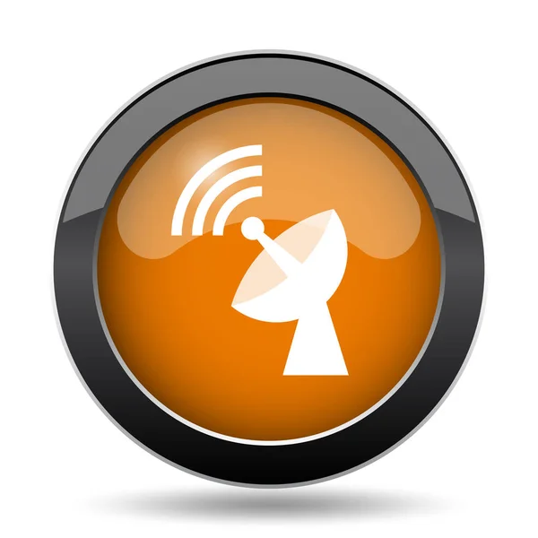 Wireless antenna icon. Wireless antenna website button on white background