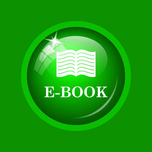 Book Symbol Internet Taste Auf Grünem Hintergrund — Stockfoto