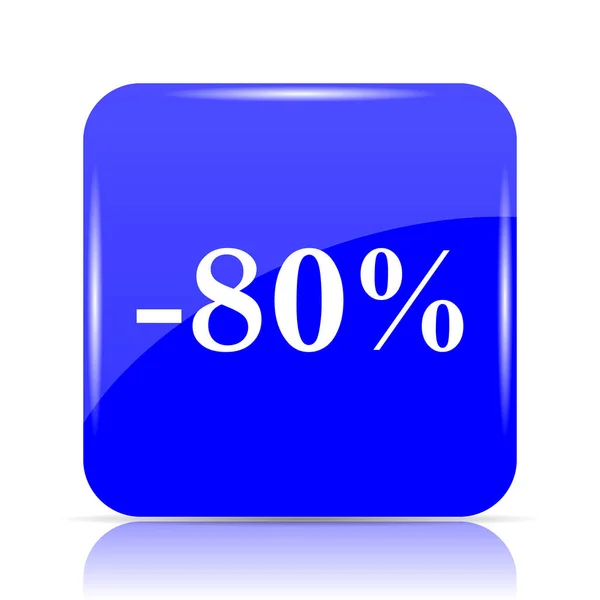 80 percent discount icon — Stock Photo, Image