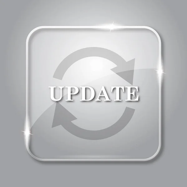 Update icon. Transparent internet button on grey background