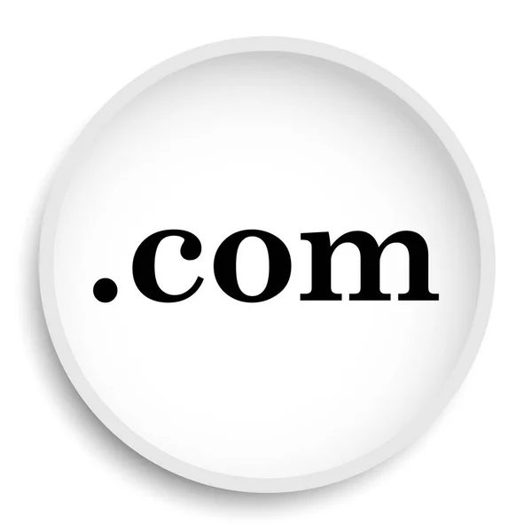 Com Simgesi Com Web Sitesi Düğmesini Beyaz Arka Plan Üzerinde — Stok fotoğraf