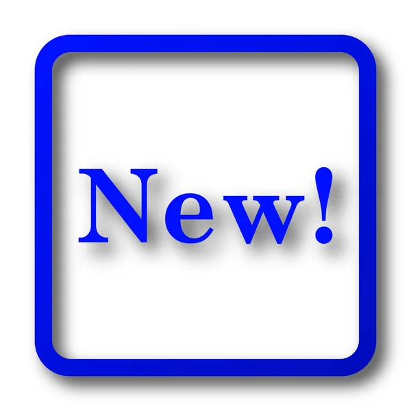 Новая Икона Новый Сайт Кнопка Белом Фоне — стоковое фото