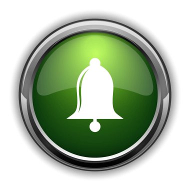 Zil simgesini. Bell Web sitesi düğmesini beyaz arka plan üzerinde