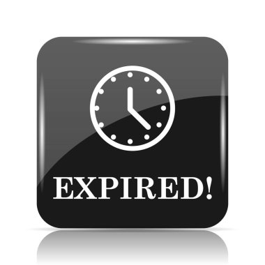 Süresi dolan simgesi. Beyaz arka plan üzerinde Internet düğmesi