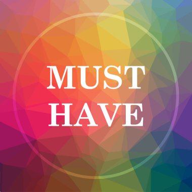 Simge olması gerekir. Web sitesi düğmesini düşük poli arka plan üzerinde olması gerekir