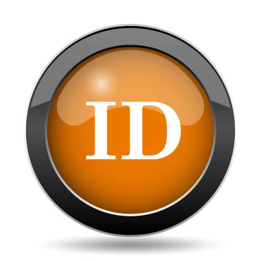 ID simgesi. Beyaz arka plan üzerinde kimliği Web sitesi düğmesini