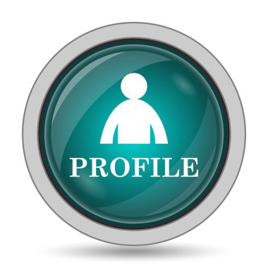 Profili simgesinin, beyaz arka plan üzerinde Web sitesi düğmesini