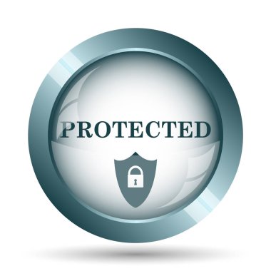 Korumalı simgesi. Beyaz arka plan üzerinde Internet düğmesi.