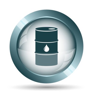 Petrol varil simgesi. Beyaz arka plan üzerinde Internet düğmesi.