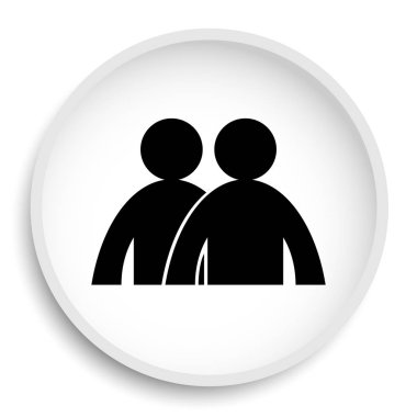 Forum simgesi. Beyaz arka plan üzerinde Forum Web sitesi düğmesini. 