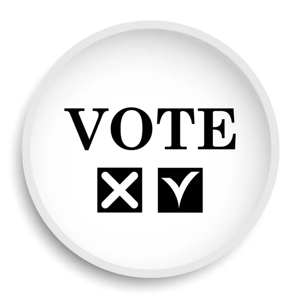 Vote Icon Internet Button White Background — Stock Photo, Image