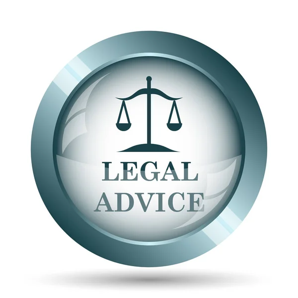 Legal Advice Icon Internet Button White Background — Stock Photo, Image