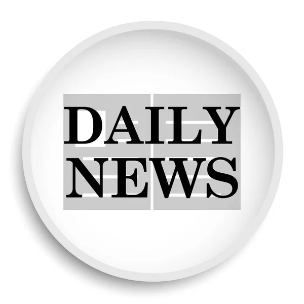 Daily News Icon Daily News Website Button White Background — Stock Photo, Image