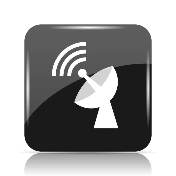 Wireless Antenna Icon Internet Button White Background — Stock Photo, Image