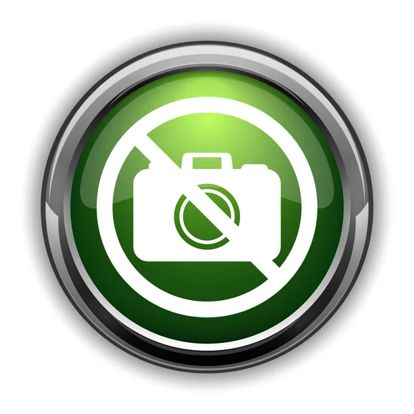 Εικονίδιο Κάμερας Απαγορεύεται Απαγορευμένη Κάμερα Κουμπί Ιστοσελίδα Λευκό Φόντο — Φωτογραφία Αρχείου