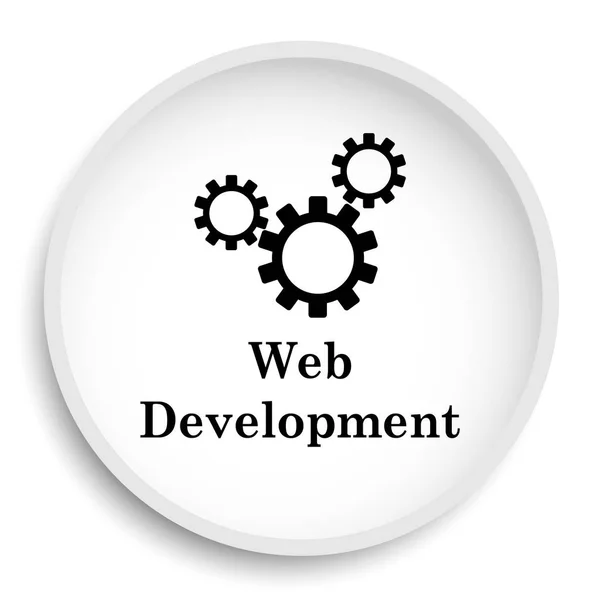 Web 開発のアイコン 白い背景の Web Web サイト ボタン — ストック写真