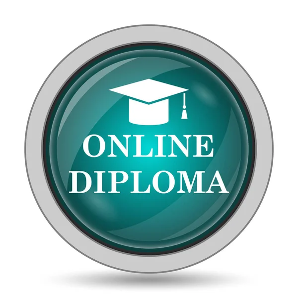 Icona del diploma online — Foto Stock