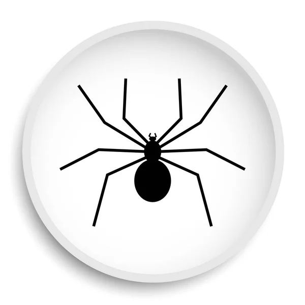 Icona Del Ragno Pulsante Del Sito Web Spider Sfondo Bianco — Foto Stock