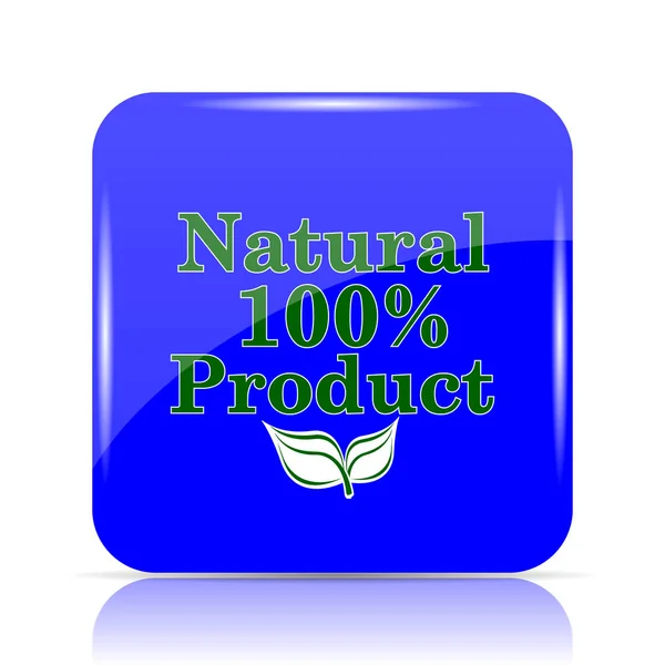 100% naturalny produkt ikona — Zdjęcie stockowe