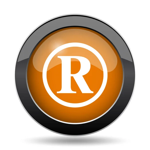 Icono Marca Registrada Botón Del Sitio Web Marca Registrada Sobre —  Fotos de Stock
